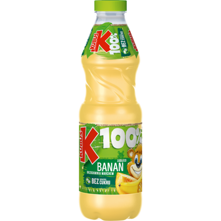 KUBUS 100% BANANA APPLE PEACH CARROT JUICE 850ML