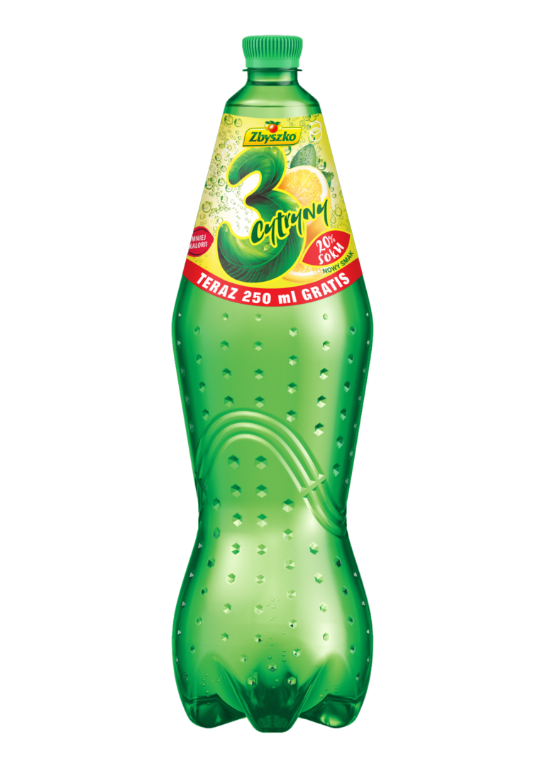 ZBYSZKO 3 LEMONS 20% JUICE CARBONATED DRINK 1,75L
