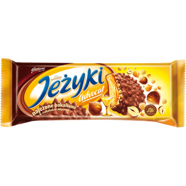 JEZYKI ADVOCAT BISCUTS IN MILK CHOCOLATE 140G GOPLANA