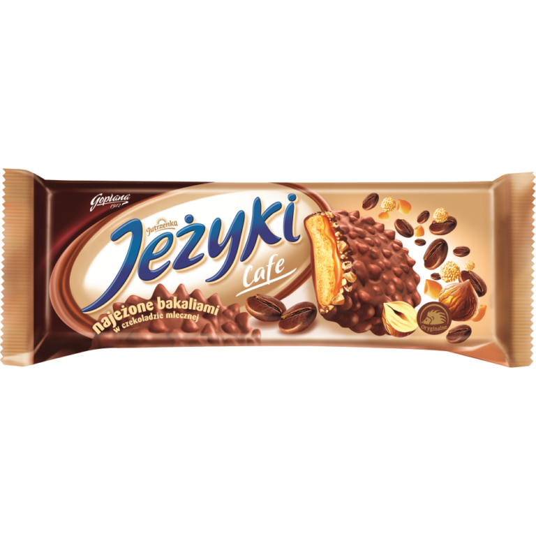 JEZYKI COFFEE BISCUITS IN CHOCOLATE 140G GOPLANA