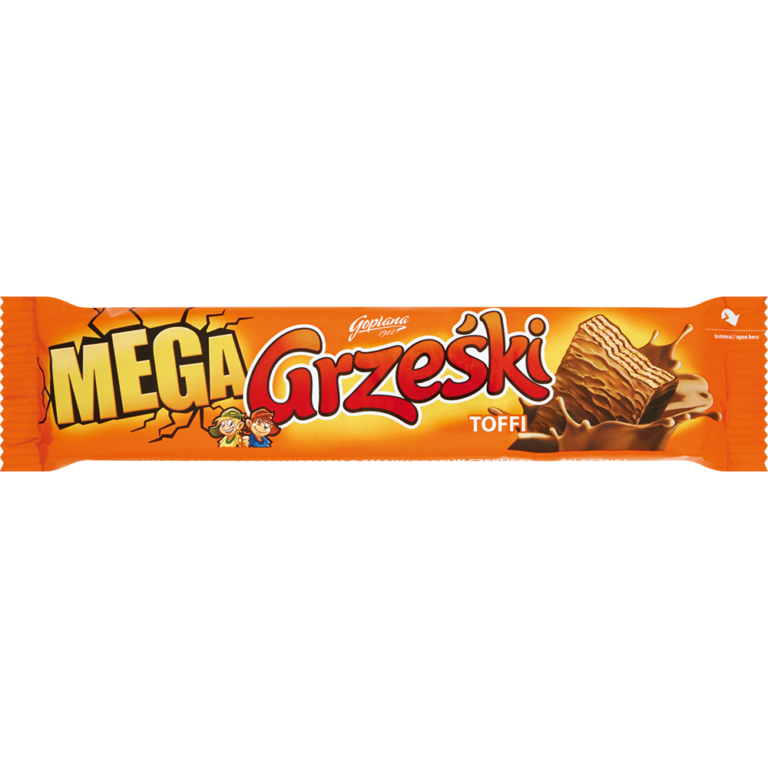GOPLANA GRZESKI MEGA TOFFEE WAFER BAR WITH TOFFEE FLA