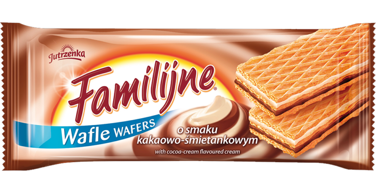 FAMILY WAFFLES WITH COCOA CREAMY FILLING 180G
