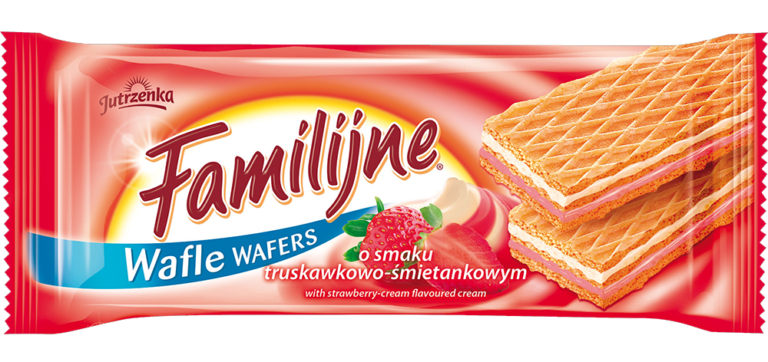 COLIAN JUTRZENKA FAMILIJNE WAFERS WITH STRAWBERRY-CREAM FLAV