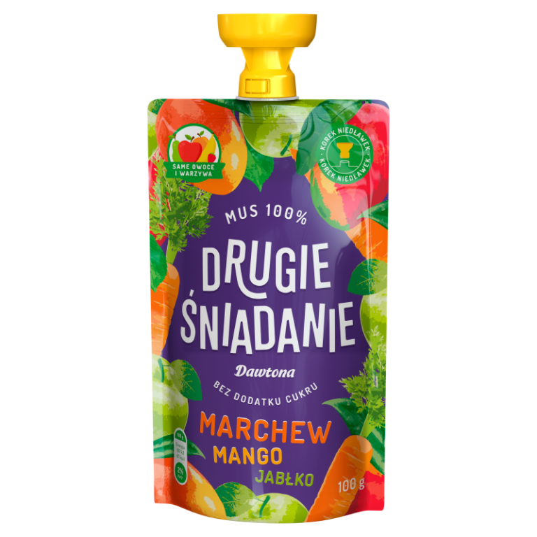 MUS DRUGIE SNIADANIE MARCHEW JABLKO MANGO 100G