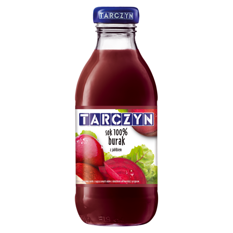 TARCZYN 100% JUICE APPLE-BEET 300ML GLASS