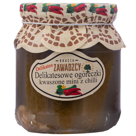 BRACIA ZAWADZCY HOME-MADE PICKLED CUCAMBERS WITH CHILLI 280G