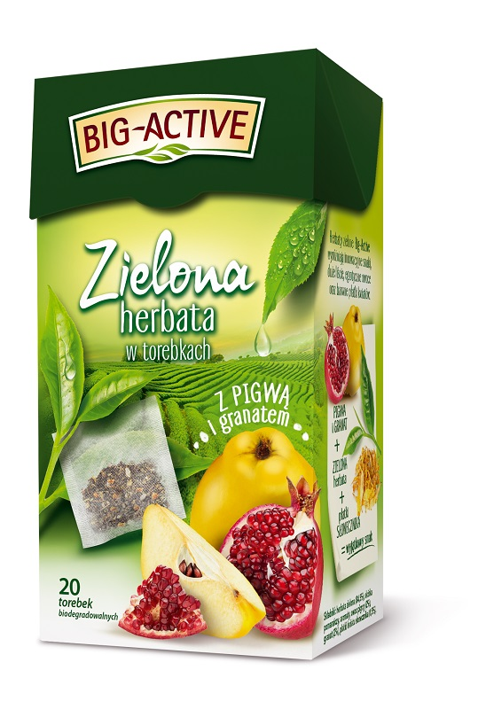 BIG-ACTIVE EX QUINCE AND POMEGRANATE GREEN TEA 20TB*1,7G