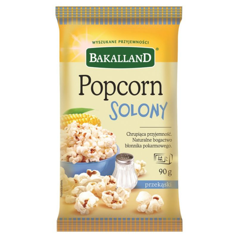 BAKALLAND MICROWAVE POPCORN WITH SALT 90G