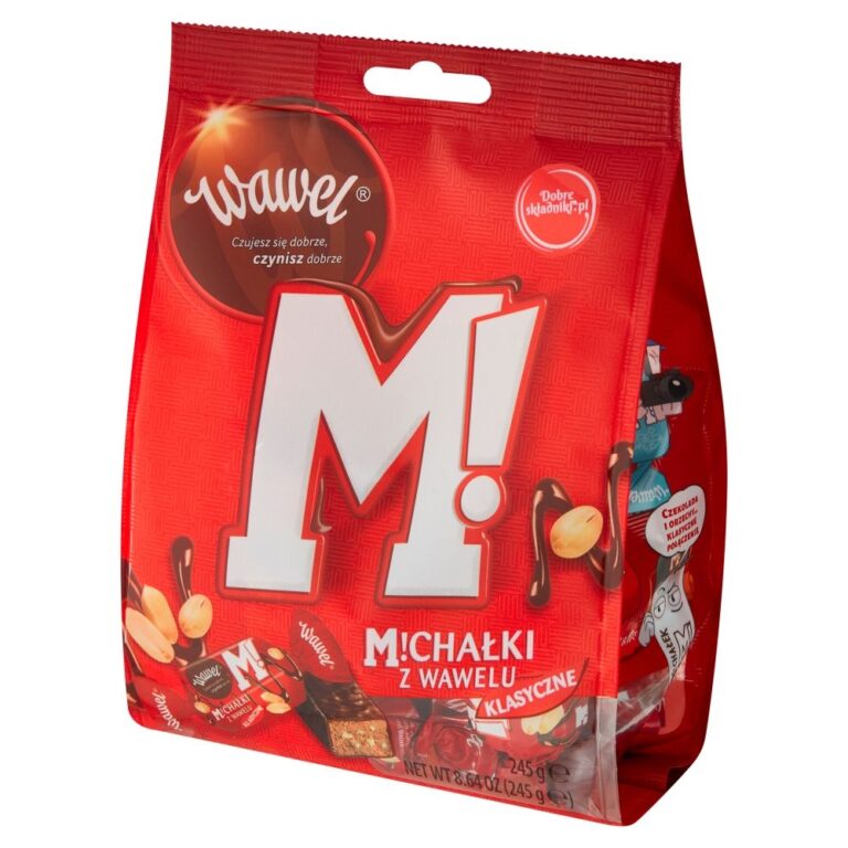WAWEL MICHALKI Z WAWELU CHOCOLATE CANDIES WITH PEANUTS 245G