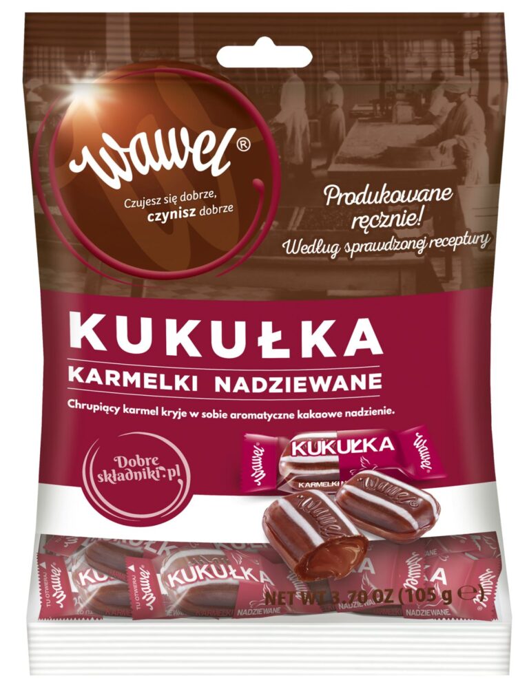 WAWEL KUKULKA CARAMELS WITH COCOA FILLING 105G