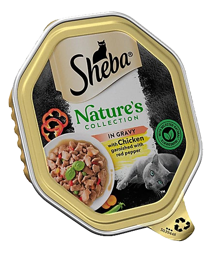 SHEBA NATURES COLLECTION IN GRAVY CHICKEN RED PEPPER 85G