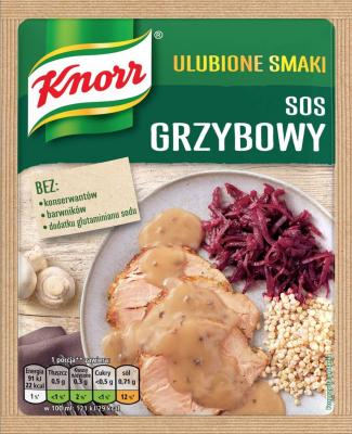 UNILEVER KNORR ULUBIONE SMAKI MUSHROOM SAUCE 24G