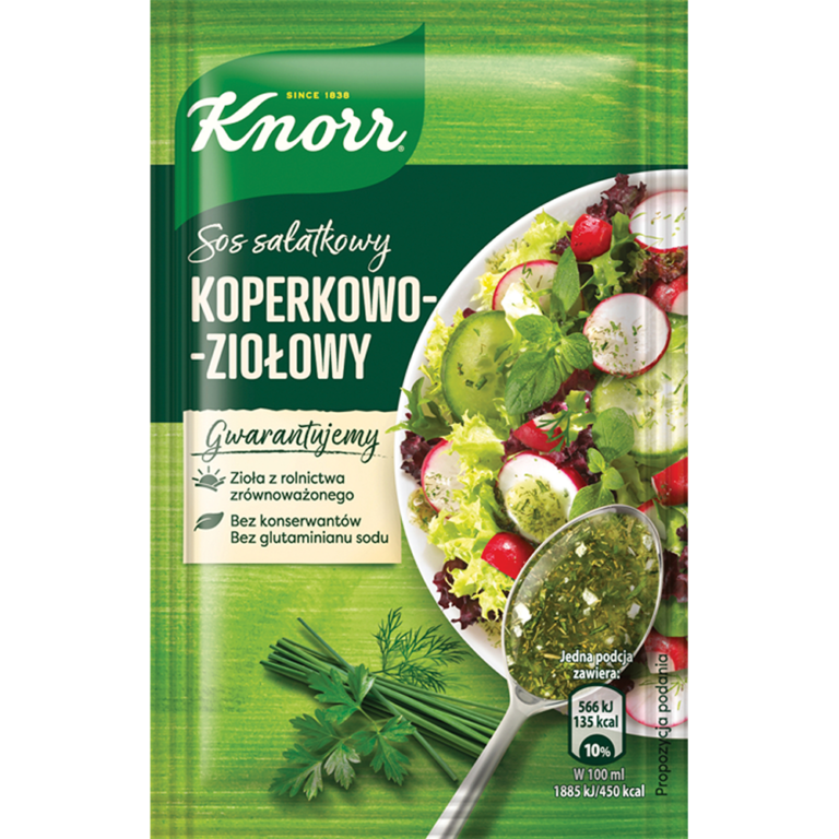 KNORR DILL AND HERBS SALAD DRESSING 9G