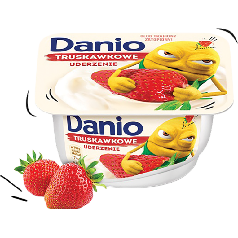 DANIO STRAWBERRY HOMOGENIZED CHEESE 130G