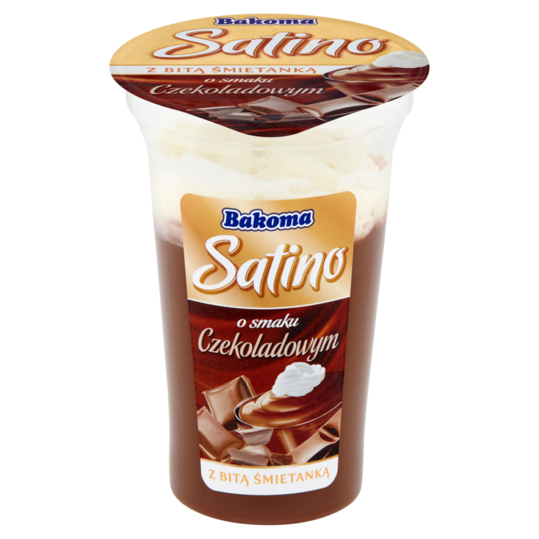 BAKOMA SATINO CHOCOLATE FLAVOURED WITH WHIPPED CREAM DESSERT