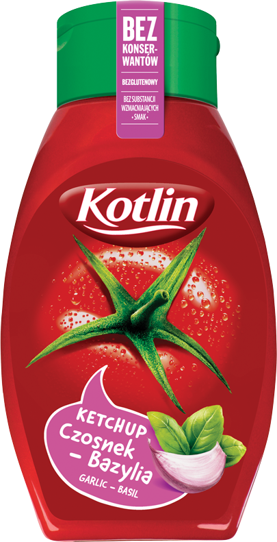 KOTLIN GARLIC-BASIL KETCHUP 450G
