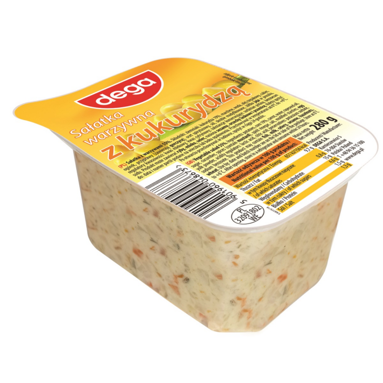 DEGA VEGETABLE SALAD WITH SWEETCORN 250G