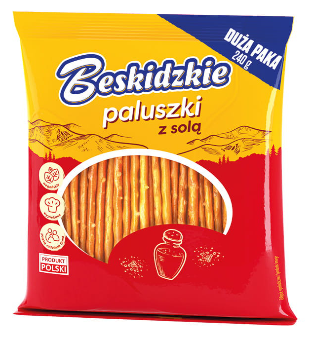 AKSAM BESKIDZKIE STICKS WITH SALT 240G