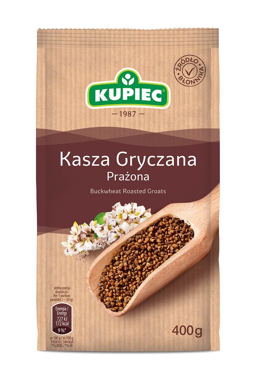 KUPIEC ROASTED BUCKWHEAT GROATS 400G