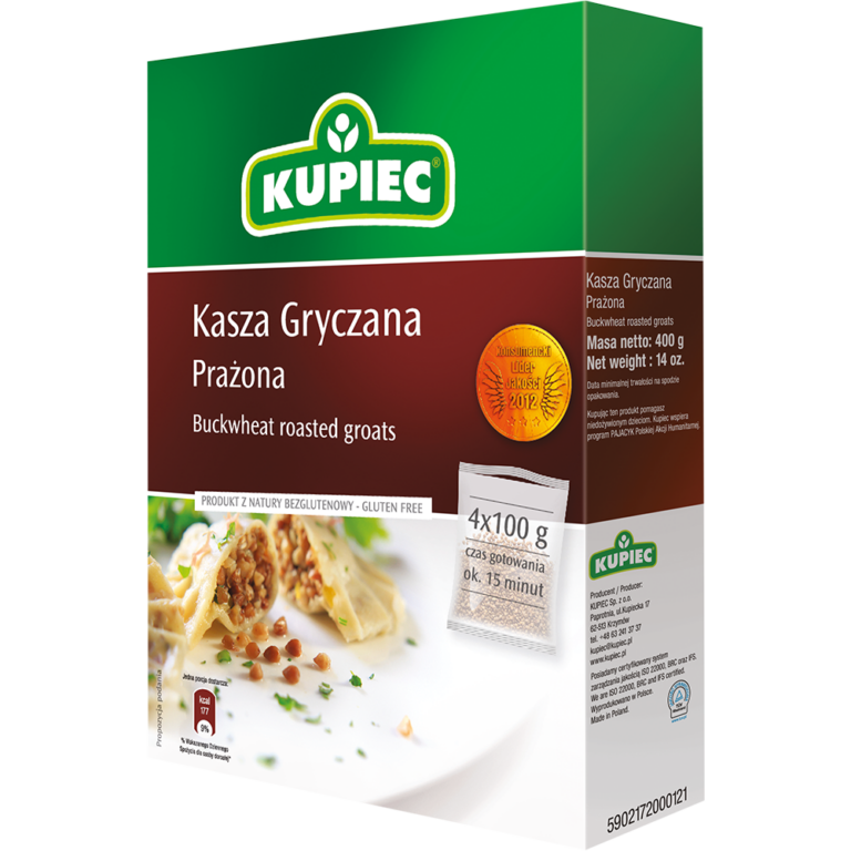 KUPIEC BUCKWHEAT ROASTED GROATS 4*100G