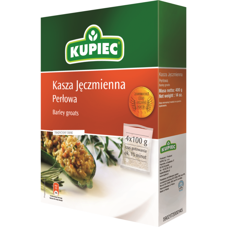 KUPIEC BARLEY GROATS 4*100G