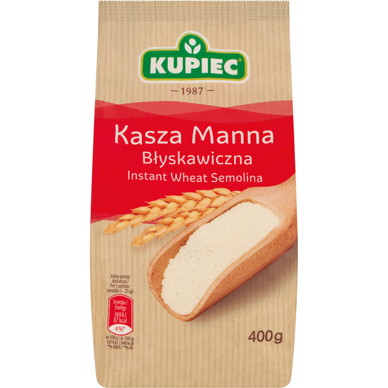 KASZA MANNA BLYSKAWICZNA 400G FOLIA KUPI
