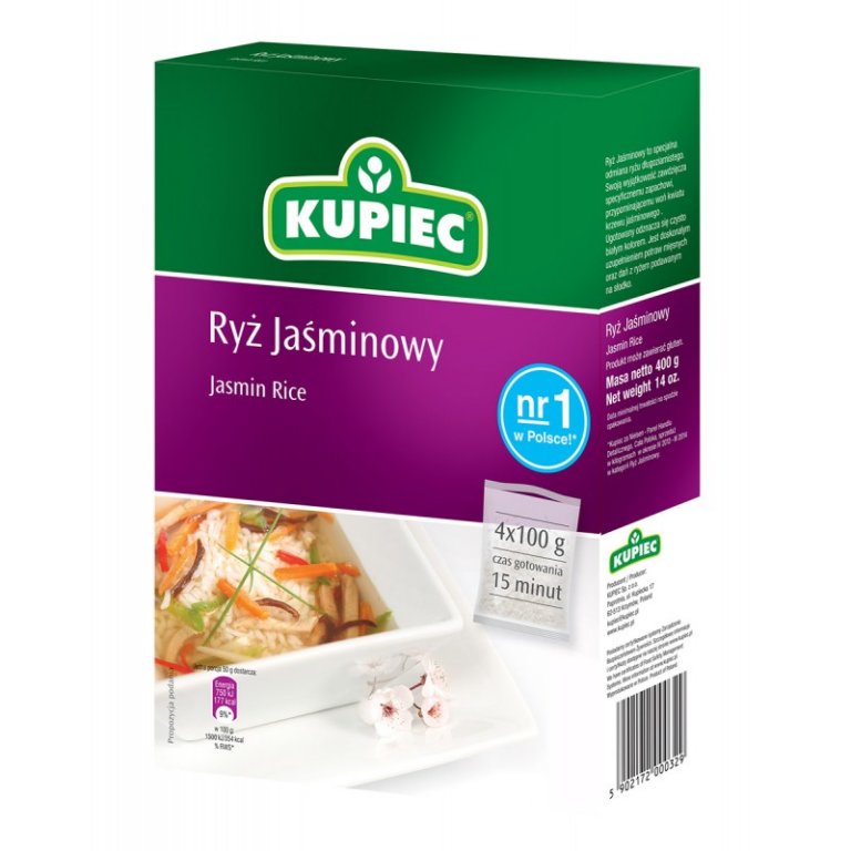 RYZ JASMINOWY KUPIEC 4X100G