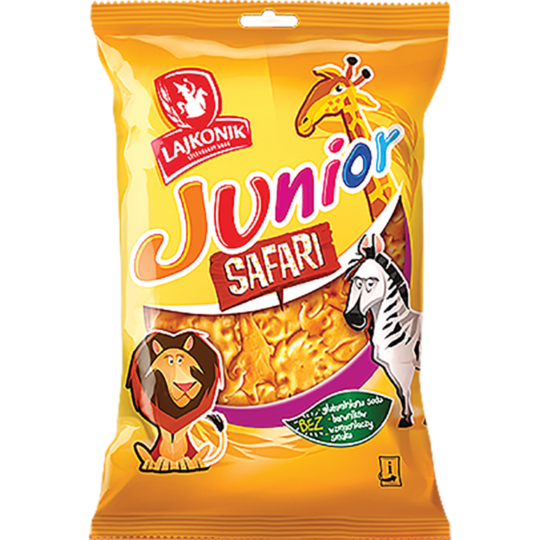 LORENZ LAJKONIK JUNIOR SAFARI VANILLA FLAVOURED BAKED SNACK