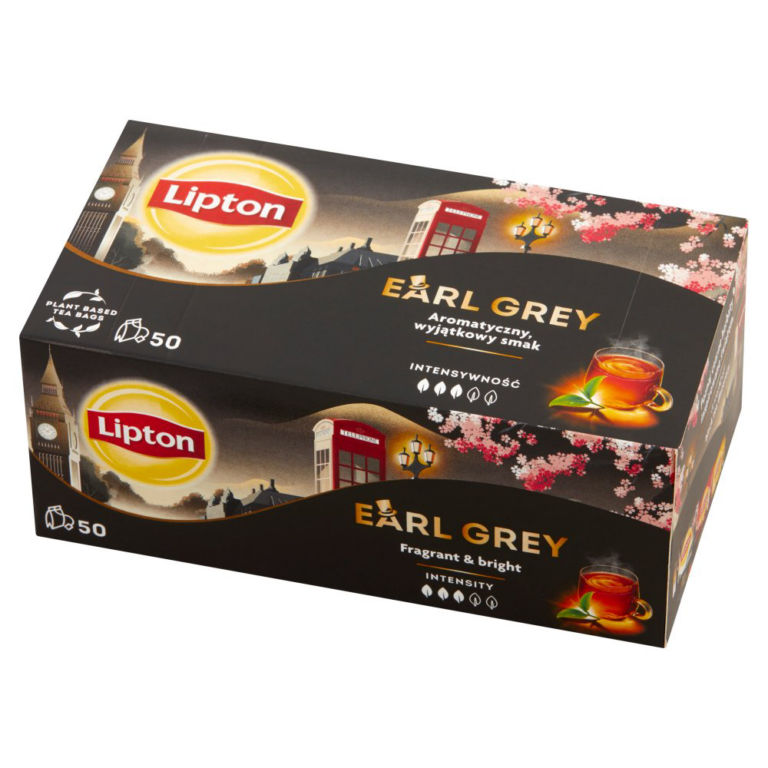 HERBATA LIPTON CZARNA EARL GREY CLASSIC 50*1,5G