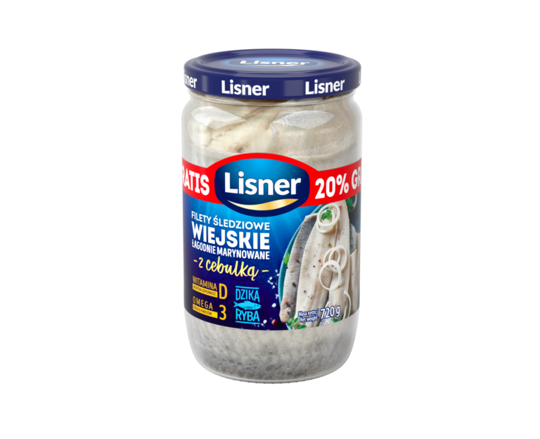 LISNER COUNTRY STYLE HERRING FILLETS WITH ONION 600G