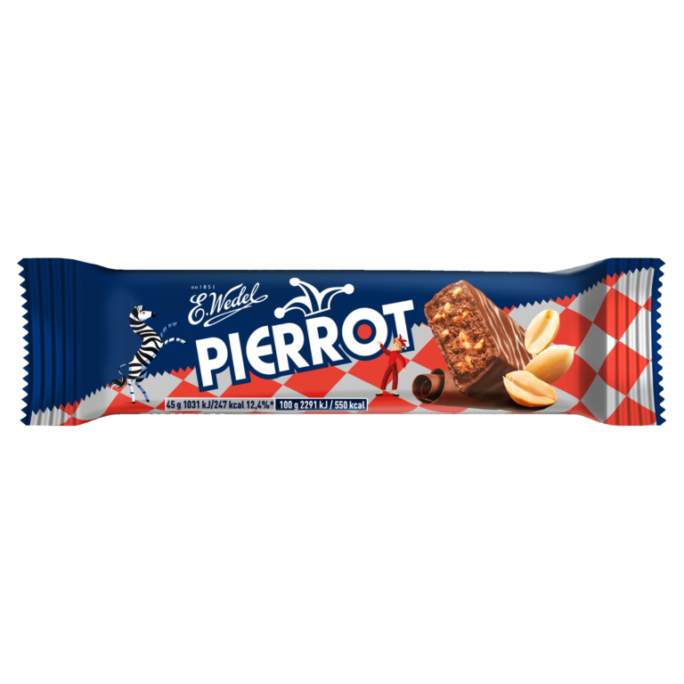 WEDEL PIERROT PEANUT BAR IN MILK CHOCOLATE 45G
