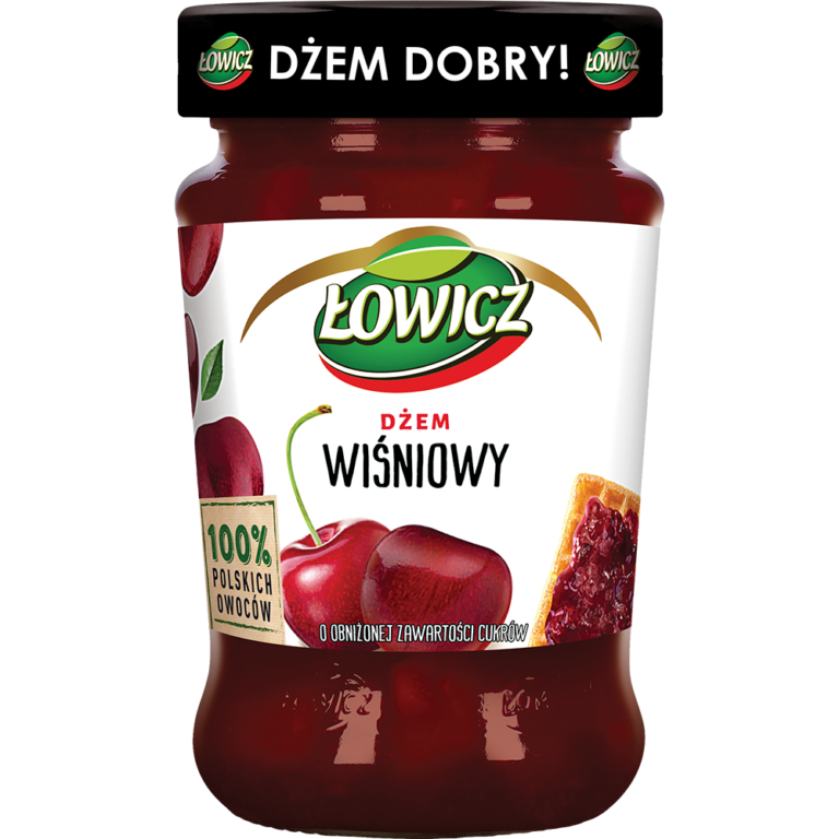 LOWICZ CHERRY LOW SUGAR JAM 280G