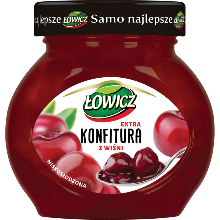 LOWICZ LOW SUGAR CHERRY EXTRA JAM 240G