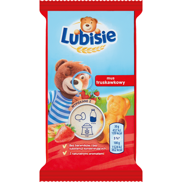 MONDELEZ LUBISIE SPONGE CAKE WITH STRAWBERRY FILLING 30G