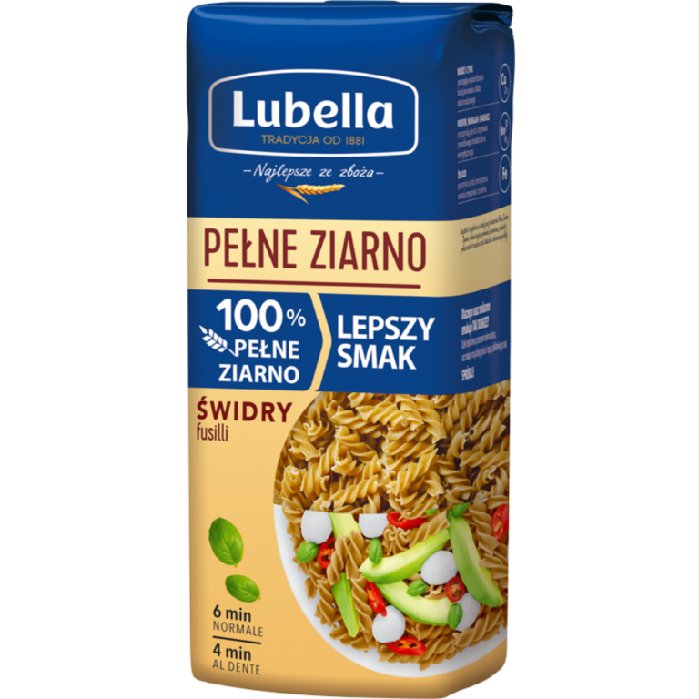 LUBELLA PELNE ZIARNO FUSILLI PASTA 400G