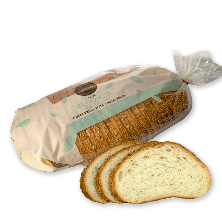MAZ. CHLEB BLOOMER Z SEZAMEM 600G