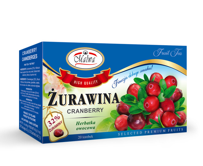 MALWA CRANBERRY FRUIT TEA 20*2G