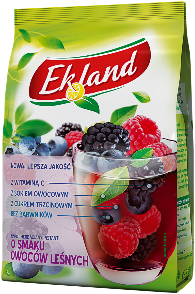 EKLAND FOREST FRUITS FLAVOURED INSTANT TEA DRINK 300G