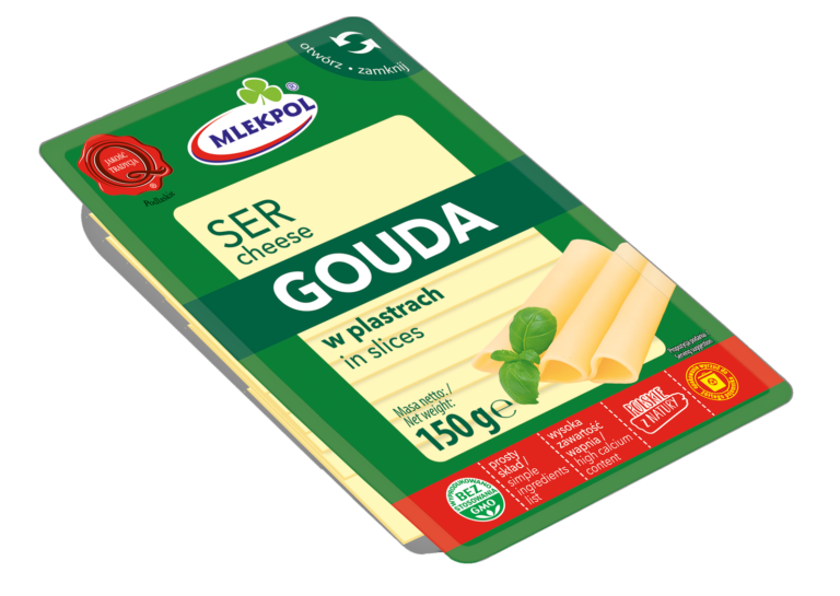 MLEKPOL GOUDA CHEESE IN SLICES 150G