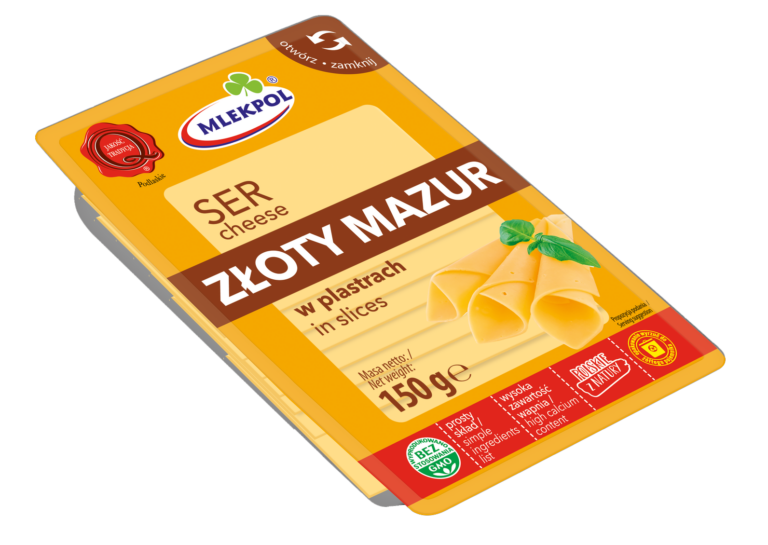 SER MLEKPOL TWARDY PLASTRY ZLOTY MAZUR 150G