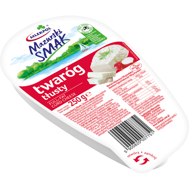 MLEKPOL MAZURSKI SMAK FULL FAT CURD CHEESE 250G