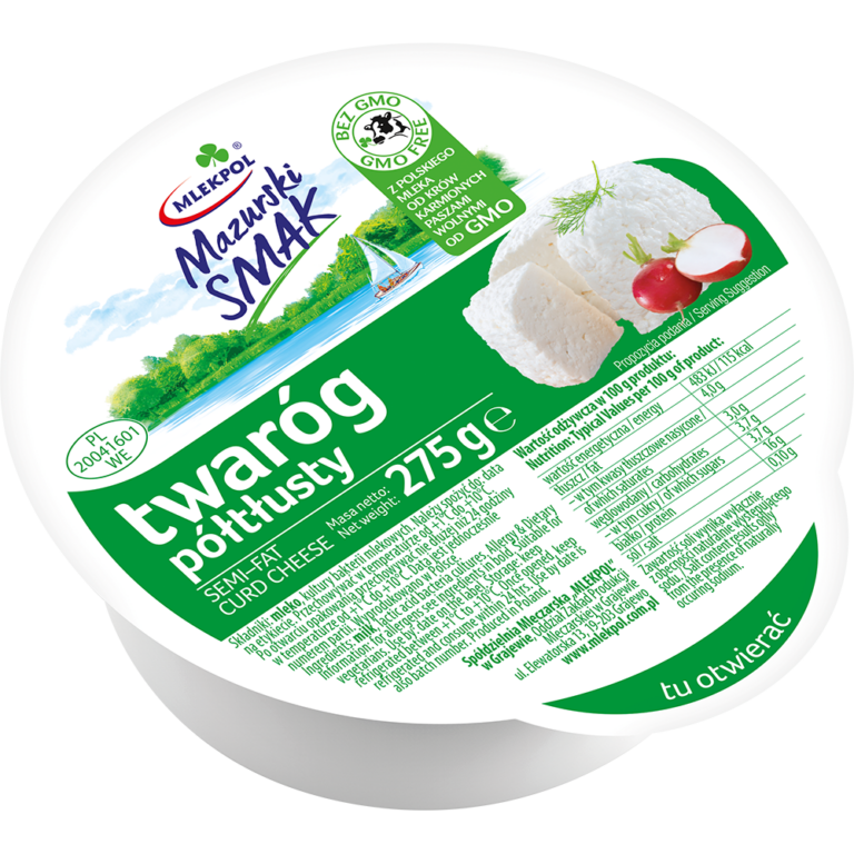 TWAROG MLEKPOL MAZURSKI SMAK POLTLUSTY 275G