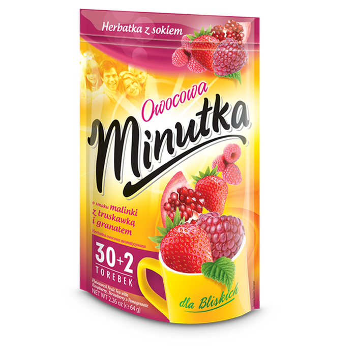 MOKATE USTRON MINUTKA RASPBERRY STRAWBERRY AND POMEGRANATE F