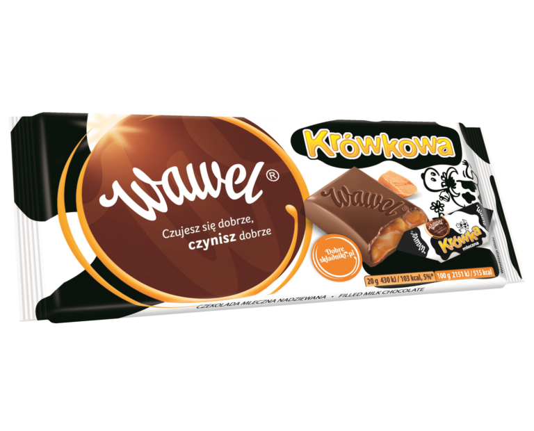 WAWEL KROWKOWA MILK CHOCOLATE WITH CARAMEL FILLING 100G