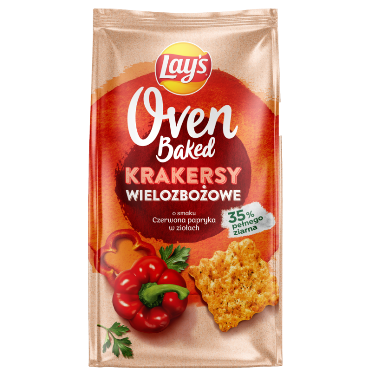 OVEN BAKED KRAKERSY PAPRYKA W ZIOLACH 80G
