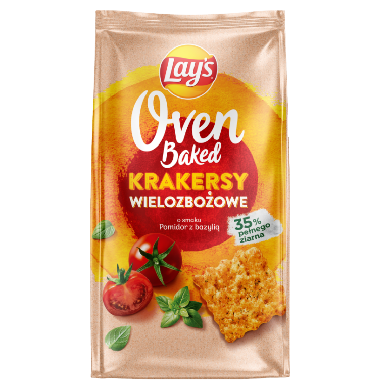 OVEN BAKED CRACKERS TOMATO WITH BASIL 80G
