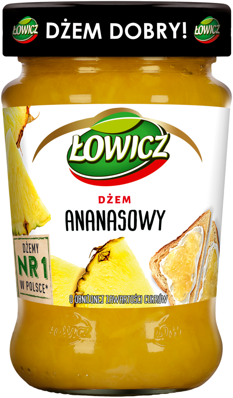 LOWICZ PINEAPPLE LOW SUGAR JAM 280G