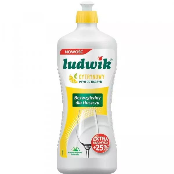 LUDWIK DISH WASHING LIQUID 900ML LEMON