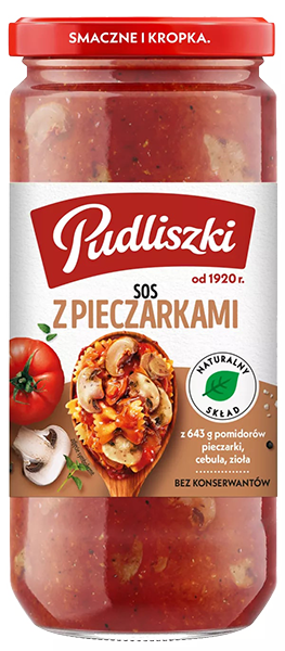 SOS PUDLISZKI 480G SPAGHETTI Z PIECZARKAMI