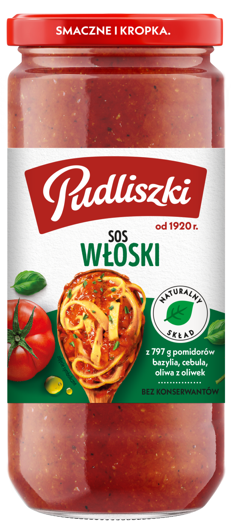 PUDLISZKI SAUCE 480G ITALIAN WITH BASIL AND GARLIC PUDLISZKI